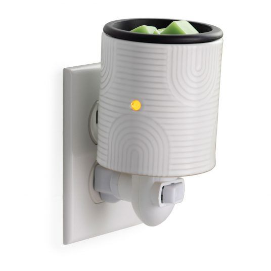 FLIP DISH PLUGGABE WARMER WAX ARCH DECO