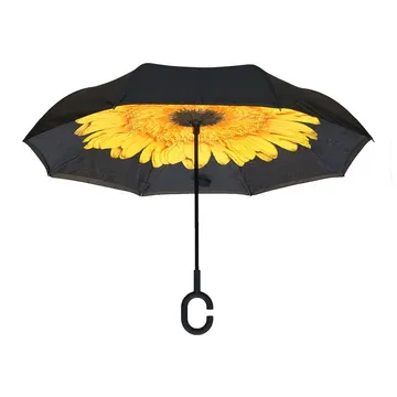 SUNFLOWER TOPSY TURVY UMBRELLA