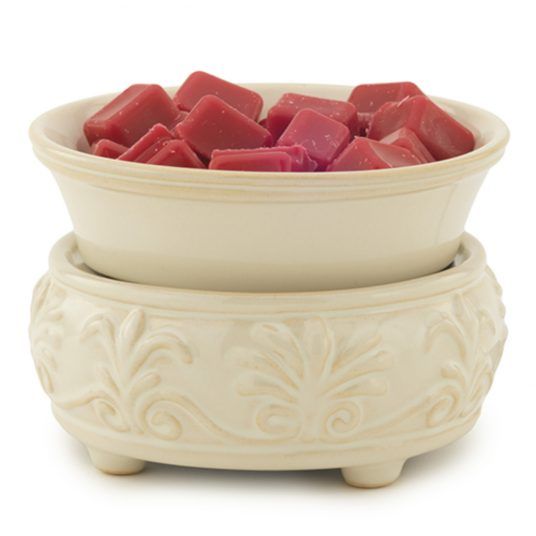CANDLE WARMERS SANDSTONE 2-IN-1 FRAGRANCE WARMER CANDLES AND WAX MELTS