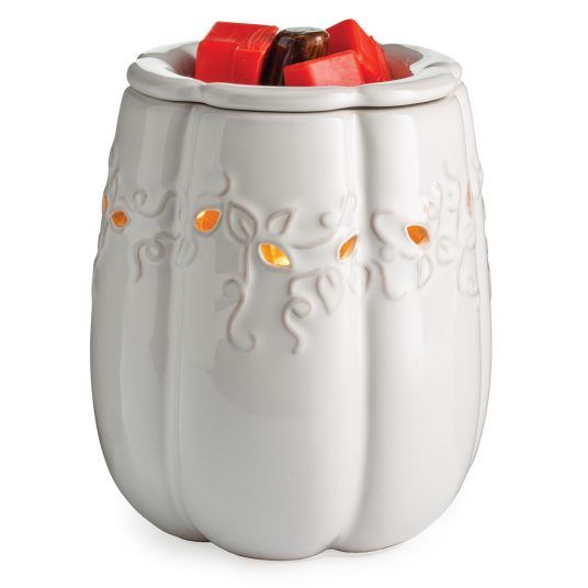WHITE PUMPKIN ILLUMINATION WAX WARMER WHITE