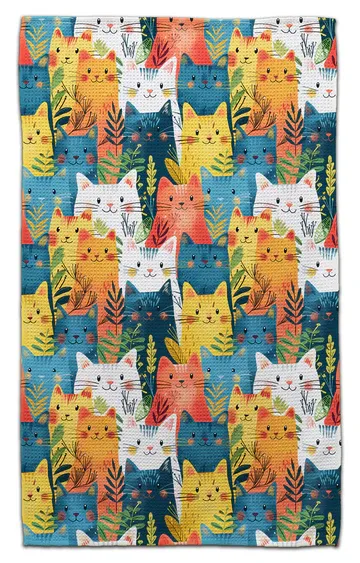 COLORFUL KITTIES ECO FRIENDLY TOWEL