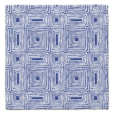 BLUE BOHO RECTANGLES ECO-FRIENDLY WASHCLOTH