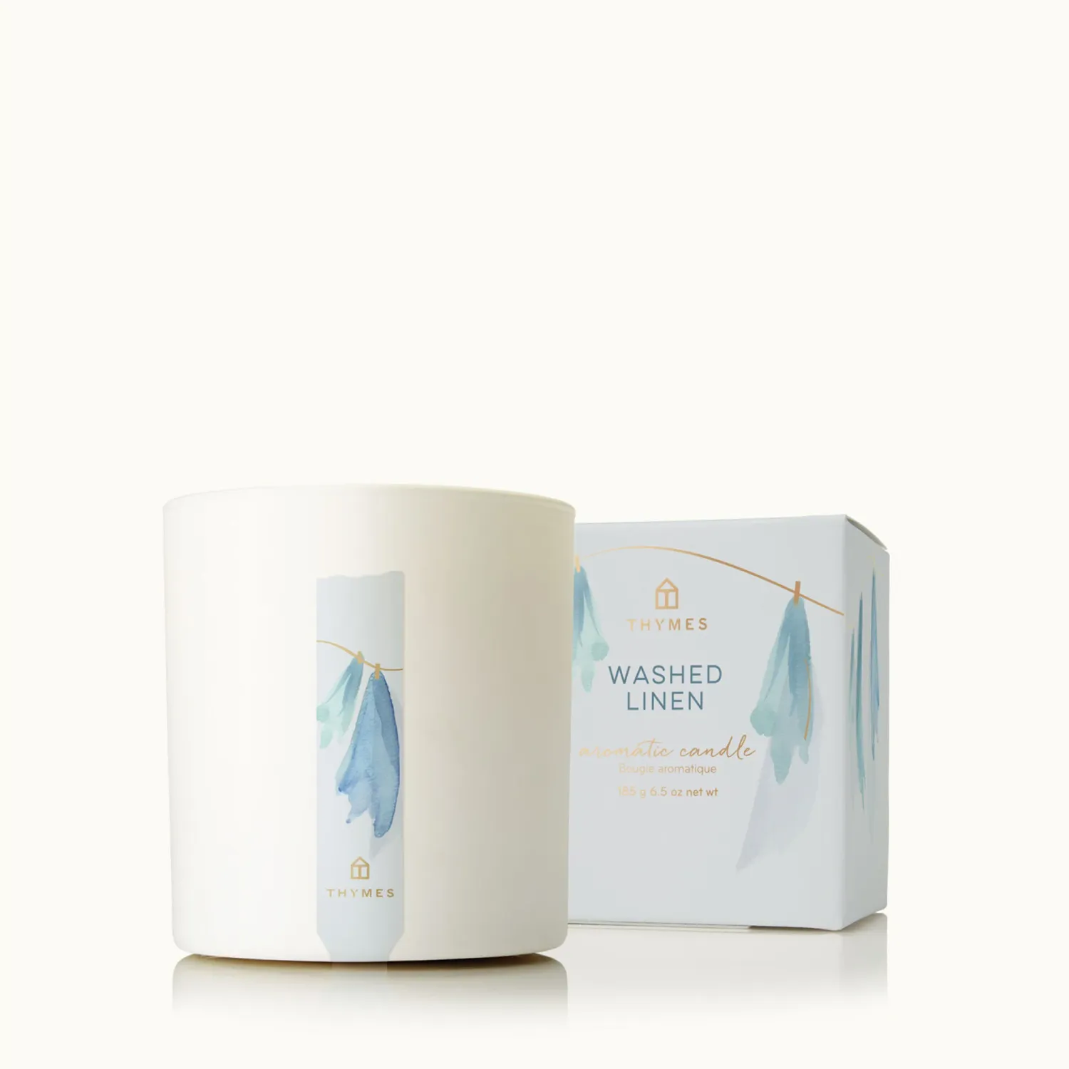 8OZ WASHED LINEN AROMATIC CANDLE