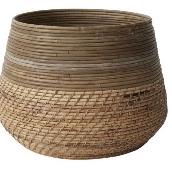 GUILD WOVEN CANE PLANTER
