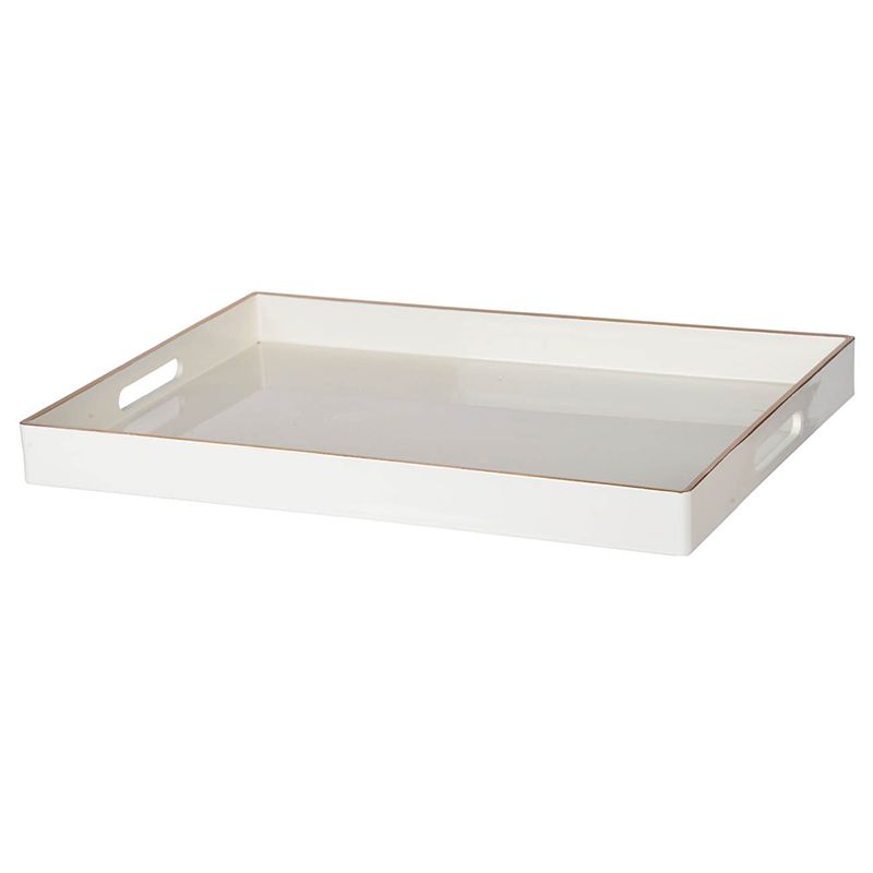 Mimosa Rectangle Tray, White
