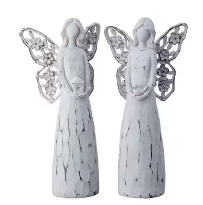 10" RESIN ANGEL WITH BUTTERFLY WINGS