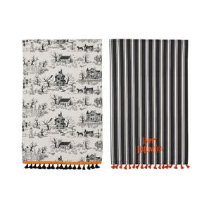 26" Halloween Toile Tea Towel