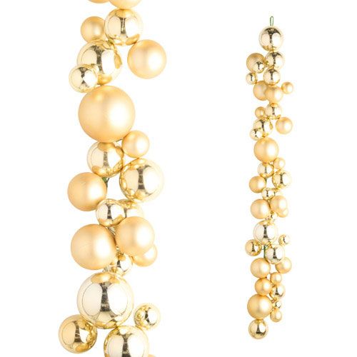 4' Gold Ball Garland