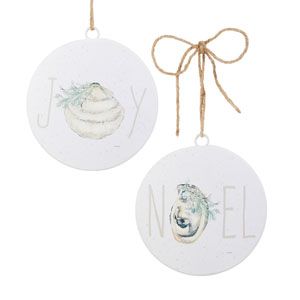 5" Seascape Glittered Sand Ornament