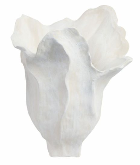 13" SPADENA SMALL PORCELAIN VASE, IVORY