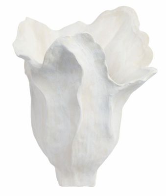 13" SPADENA SMALL PORCELAIN VASE, IVORY