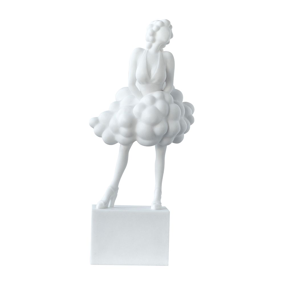 Artificial White Marble Stone Lady