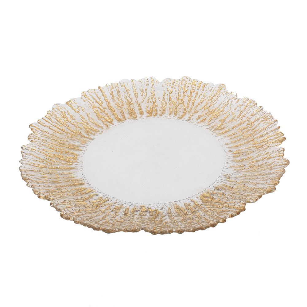 Stallard Decorative Plate, Gold Band