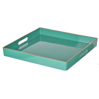 Mimosa Square Tray,Turquoise