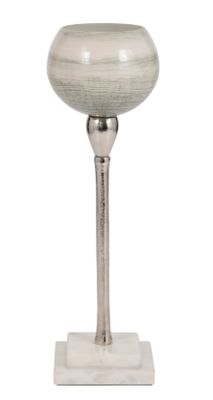 20" GLASS GOBLET VOTIVE HOLDER - OPAL