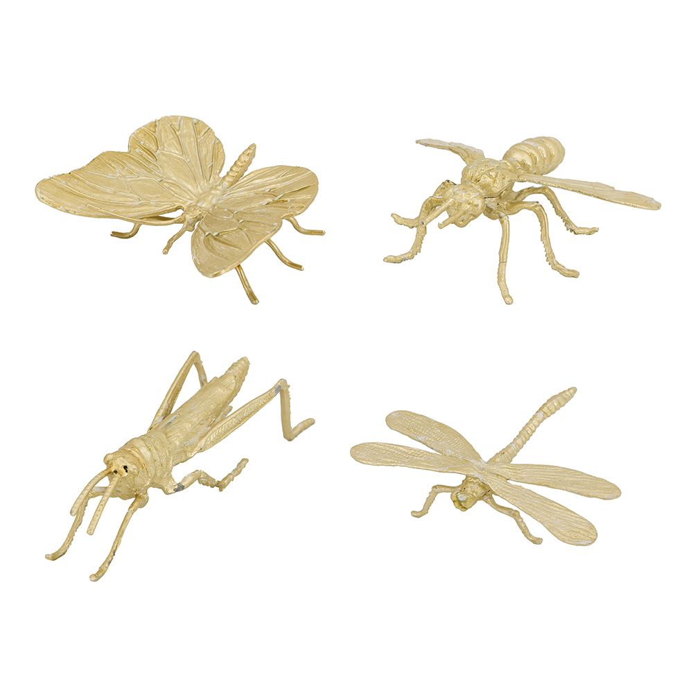 GOLD INSECT DECORATIONS