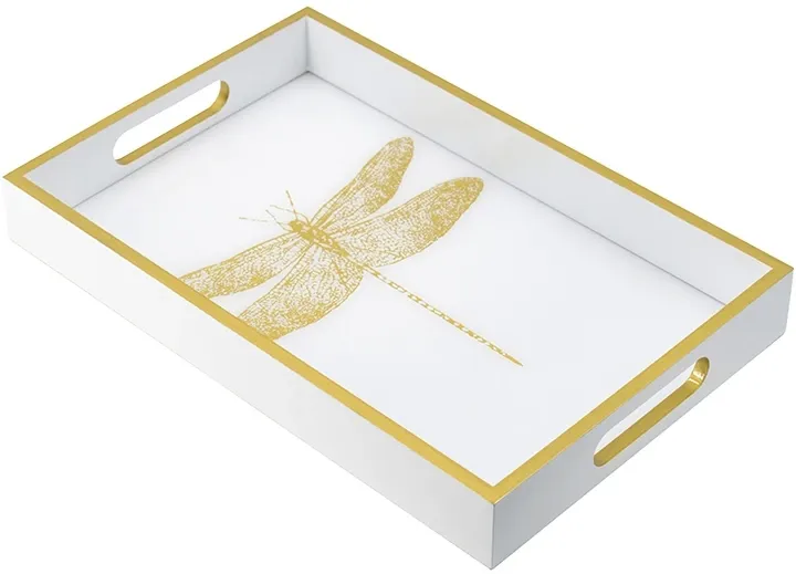 Tray With Gold Dragonfly - 46953