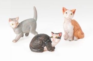 5" SCALE 3 PC SET CAT FAMILY