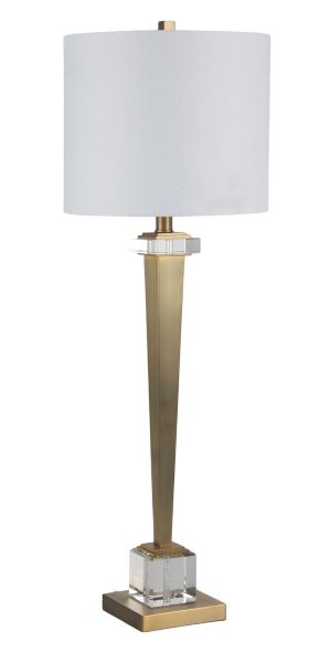35" PRATO GOLD TABLE LAMP