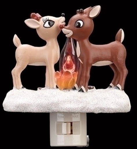 5"H RUDOLPH CLARICE FLICKERIN
