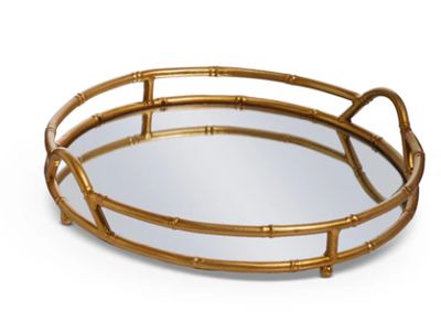 14" ROUND MIRROR TRAY