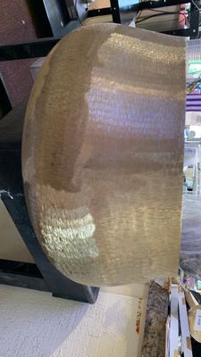 Large braised gold decorative bowl planter