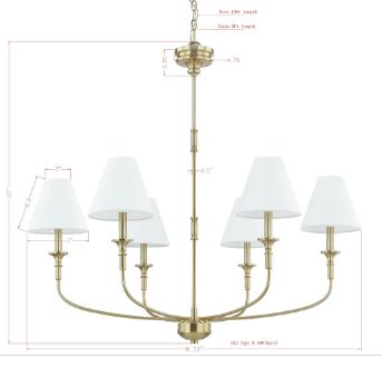 BARTON CHANDELIER - ANTIQUE BRASS
