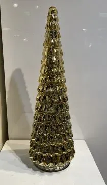 GLASS CHRISTMAS TREE - GOLD
