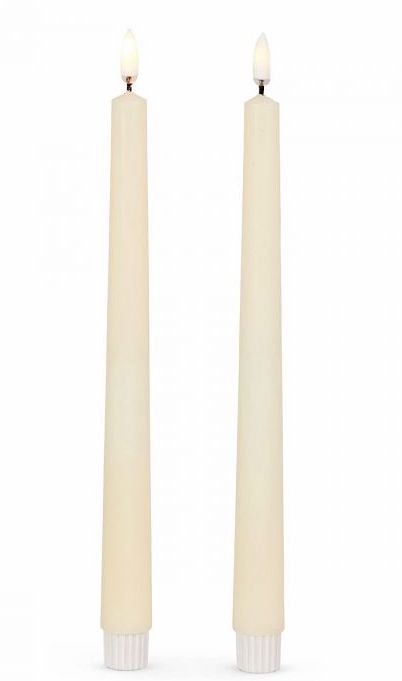 1" X 12" S/2 IVORY TAPER CANDLES