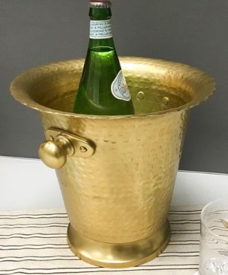 HAMMERED GOLD WINE COOLER