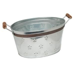 FLEUR DE LIS COPPER BAND TUB