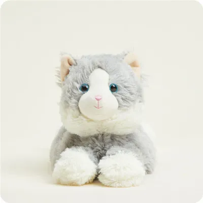 GRAY LAYING DOWN CAT WARMIES
