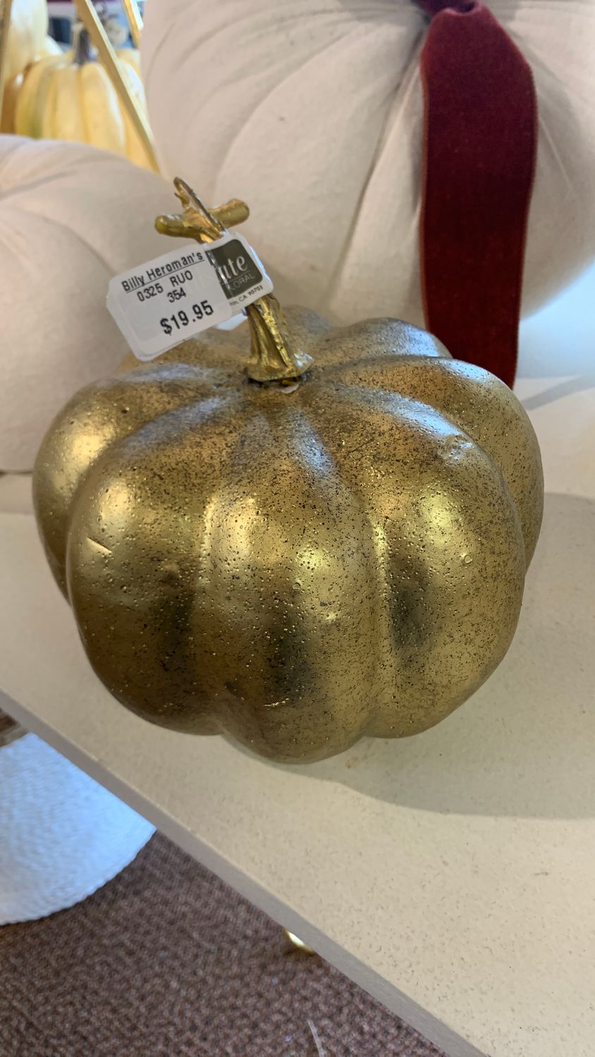 Antique gold pumpkin