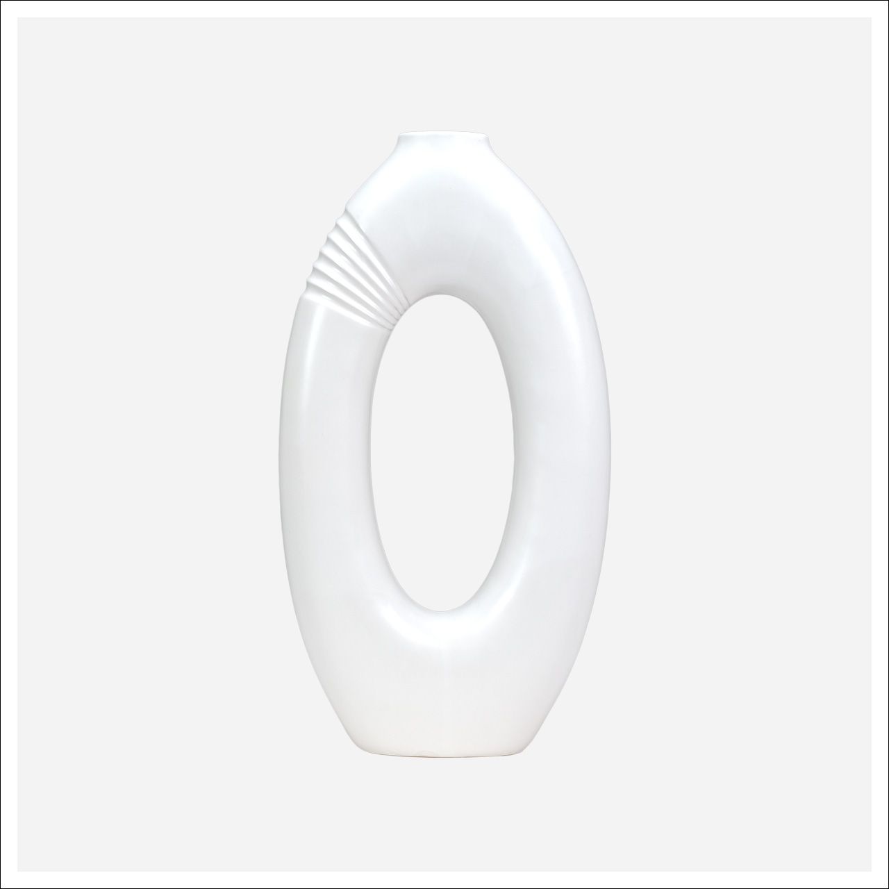 Aristeo Short Vase-SB White