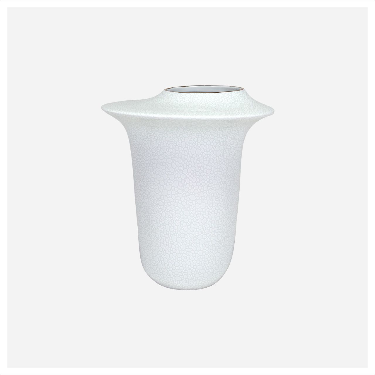 Halen Short Vase White (taller)