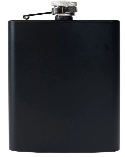 BLACK STAINLESS FLASK
