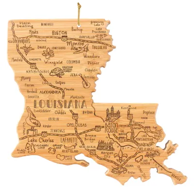 DESTINATION LOUISIANA CUTTING BOARD
