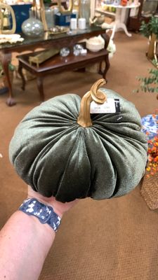 Plush velvet pumpkin
