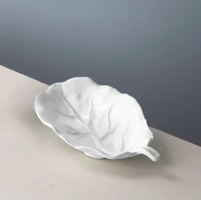 VIDA LETTUCE SMALL LEAF PLATTER (WHITE)