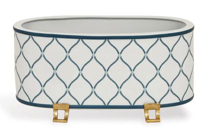 DEANE SLATE OVAL PLANTER