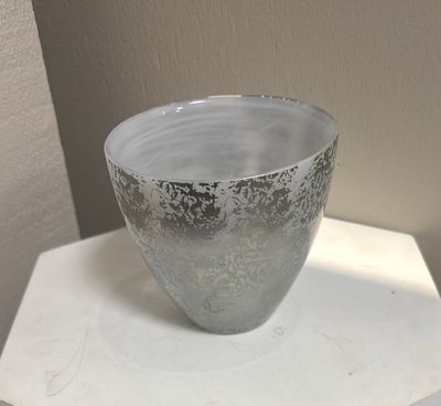 RUFOLO GLASS SCATTERED VOTIVE - SILVER