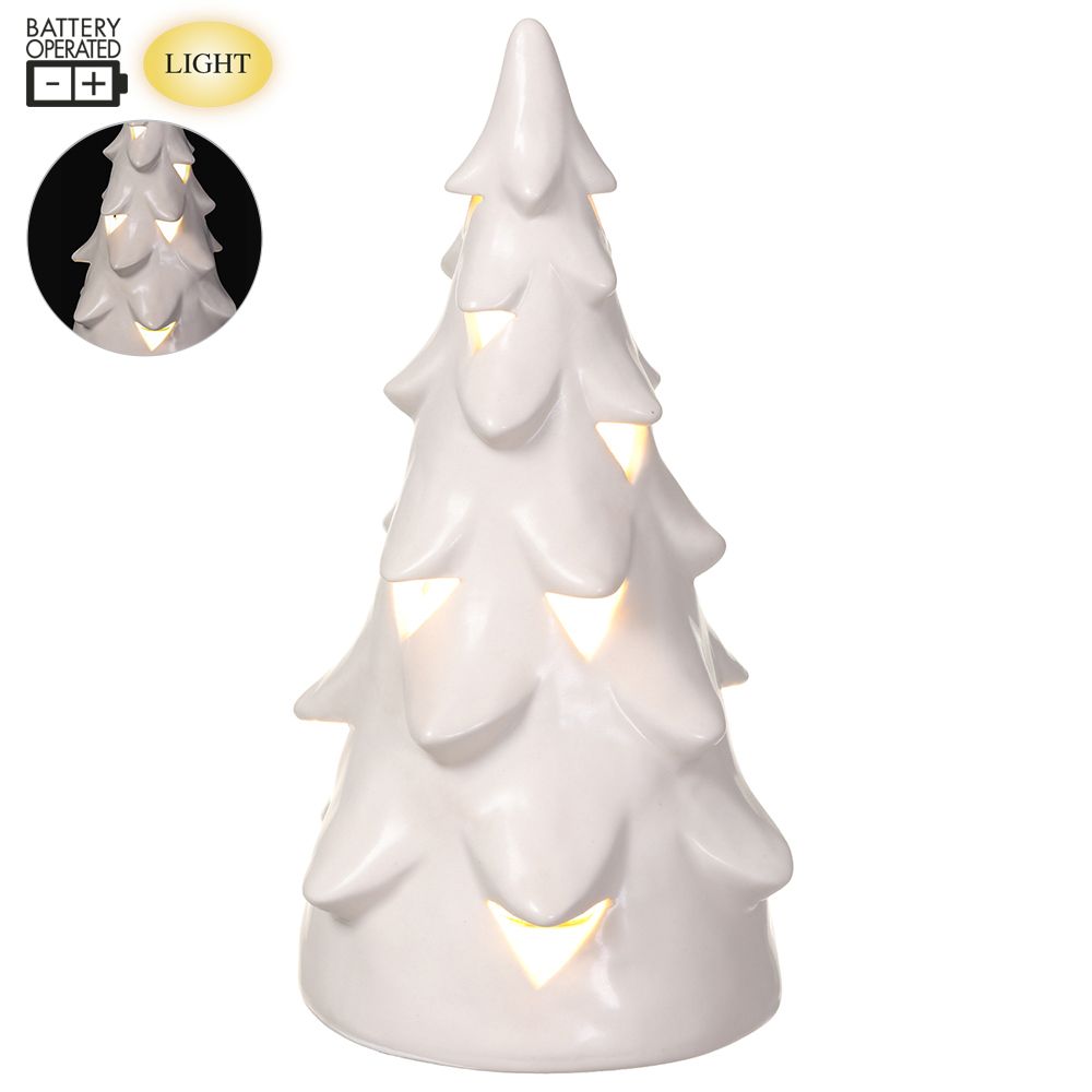 9 5" Battery Operated Tree With Lights