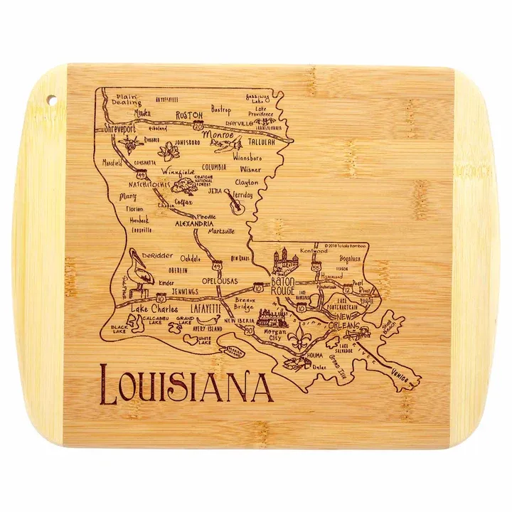 SLICE OF LIFE LOUISIANA CUTTING BOARD
