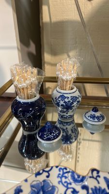Mini Ginger Jar with Picks -Assorted Patterns