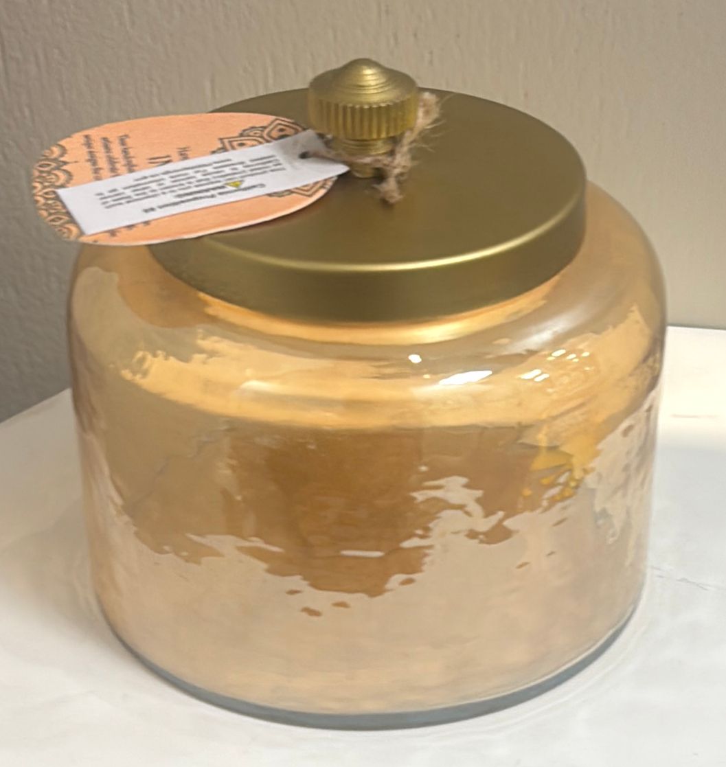 Gold Lidded Jar - Small