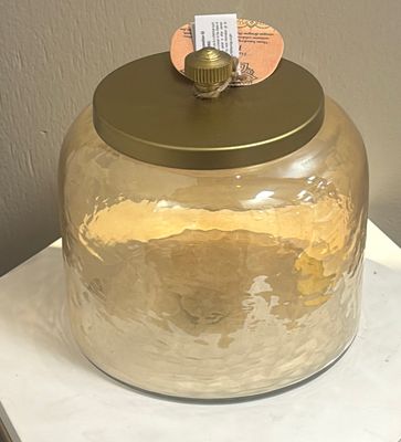 Gold Lidded Jar - Large
