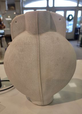 KAOLINITE PLANTER  WHITE WASH URN VASE 12"