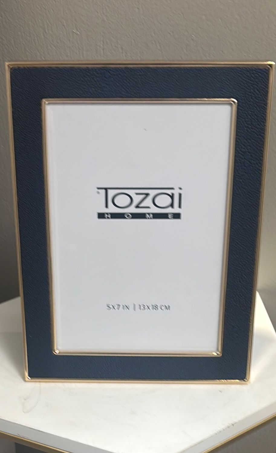 5x7 Blue and Gold Frame