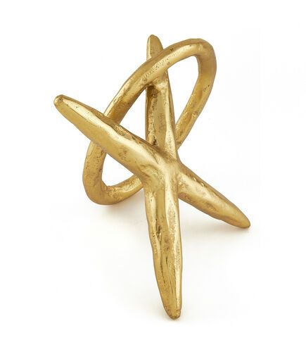METAL XO SCULPTURE- GOLD