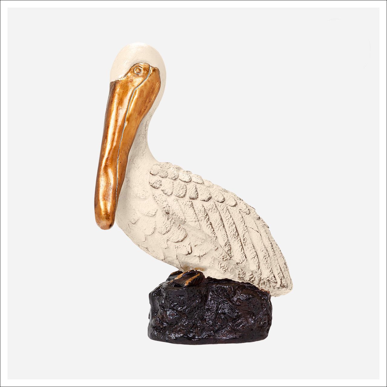 SLEEPING PELICAN SCULPTURE